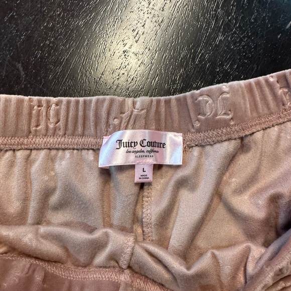 Juicy Couture Blush Velvet Lounge Shorts L - Picture 4 of 4